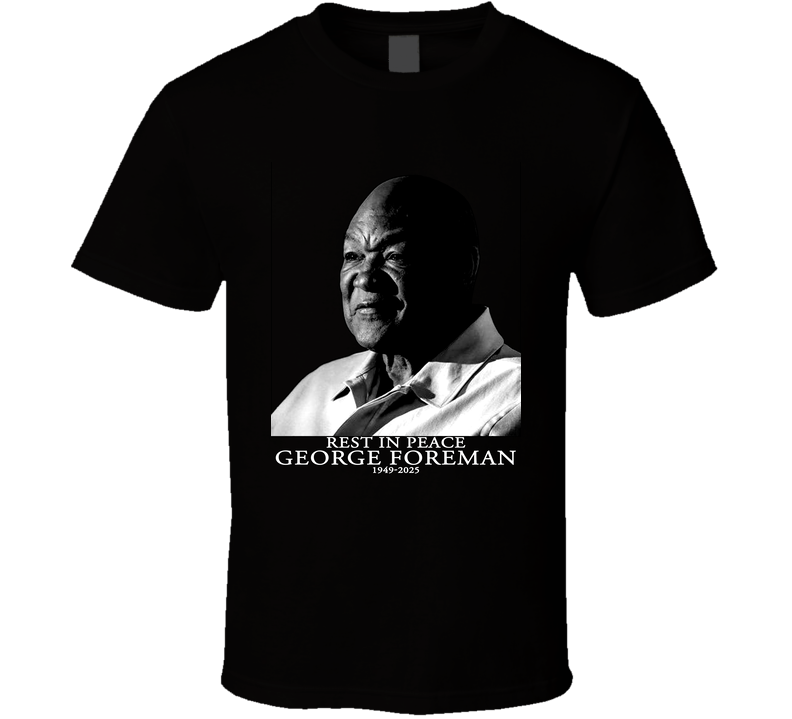 George Edward Foreman American Professional Boxer Rip T Shirt