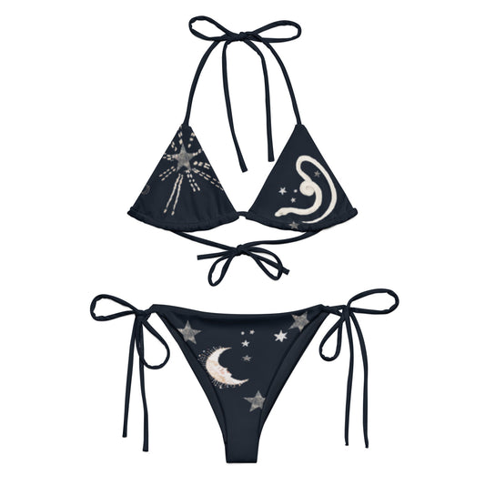 OTW Vega String Bikini in Black Draco