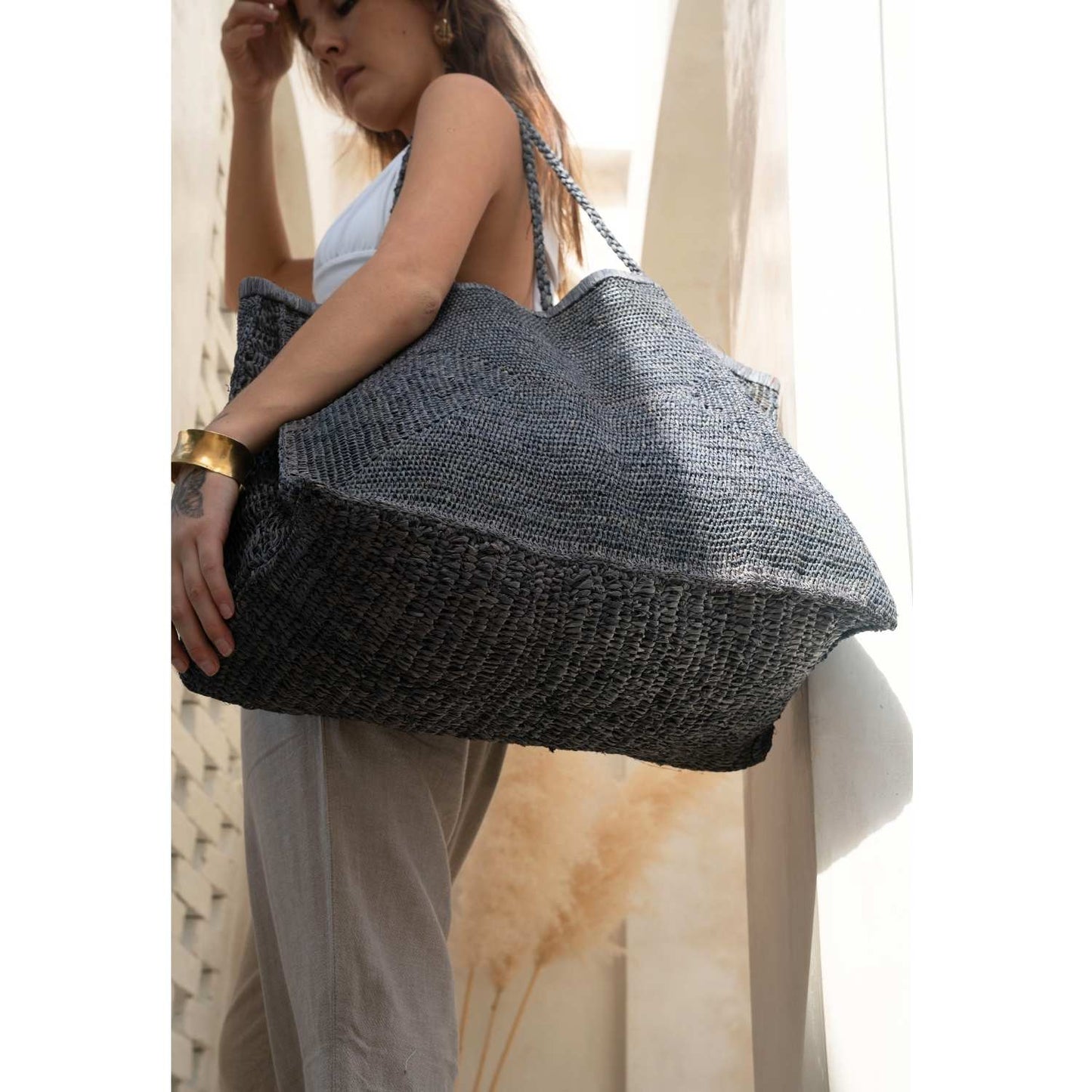 OTW Clipa (XXL) Raffia Beach Tote Bag