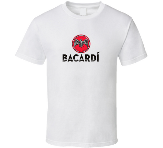 Bacardi American Beverage Logo Distressed Cool T Shirt