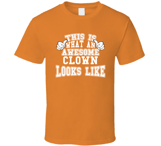 This Is What An Awesome Clown Looks Like Perfect Job T Shirt