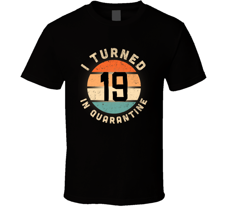 I Turned 19 In Quarantine Poster Madness Birthday Funny T Shirt