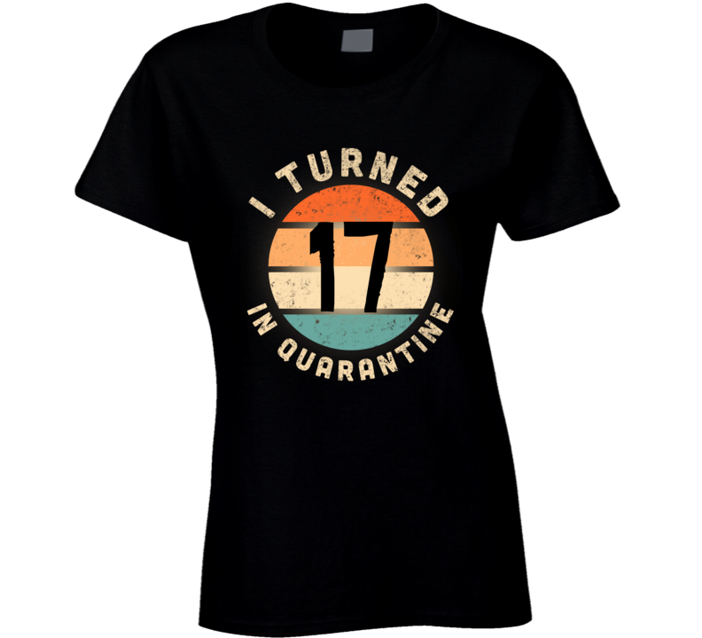 I Turned 17 In Quarantine Poster Madness Birthday Funny Ladies T Shirt