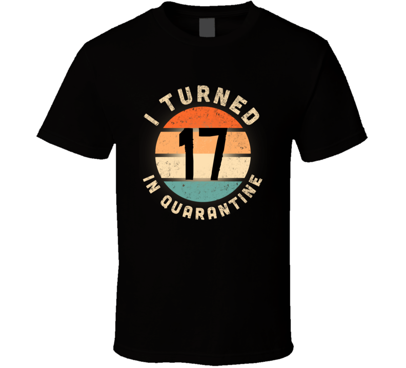I Turned 17 In Quarantine Poster Madness Birthday Funny T Shirt