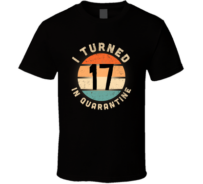 I Turned 17 In Quarantine Poster Madness Birthday Funny T Shirt