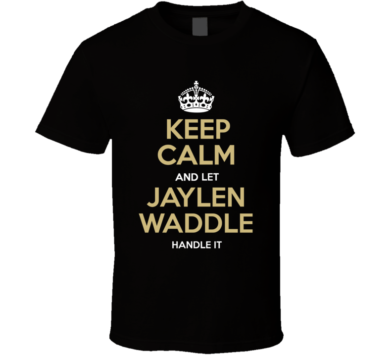 Keep Calm And Let Jaylen Waddle Handle It Miami Football Fan T Shirt