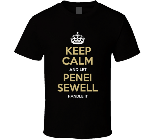 Keep Calm And Let Penei	Sewell Handle It Detroit Football Fan T Shirt