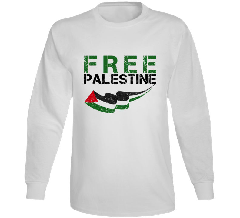 Support For Free Palestine Long Sleeve T Shirt