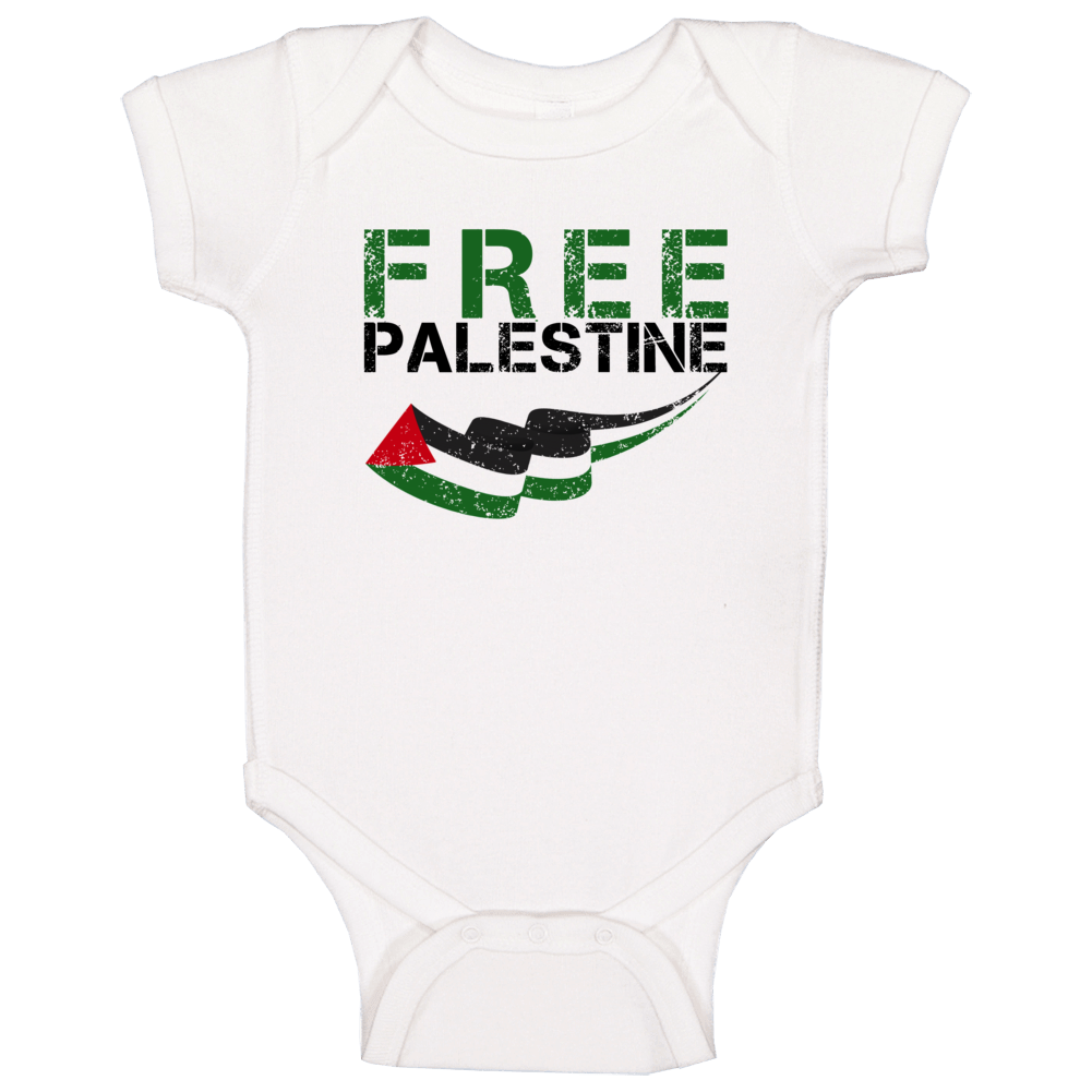 Support For Free Palestine Baby One Piece