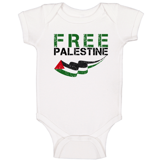 Support For Free Palestine Baby One Piece
