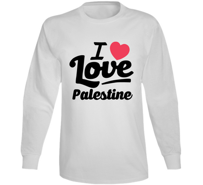 I Love Palestine Long Sleeve T Shirt