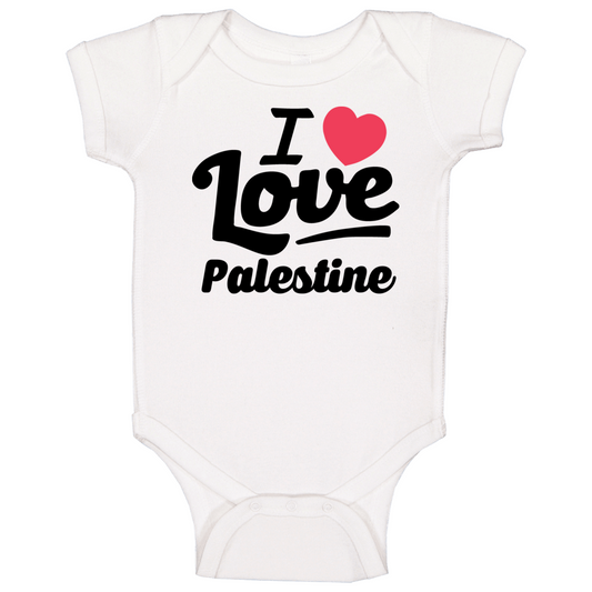 I Love Palestine Baby One Piece