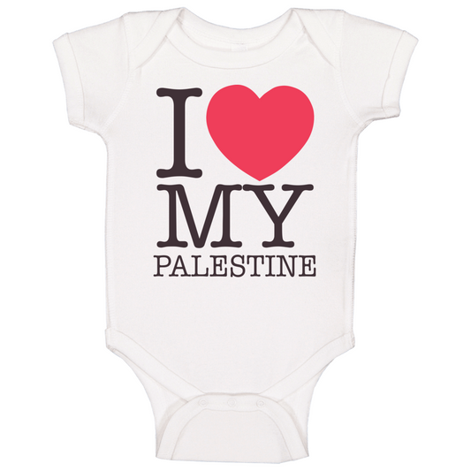 I Love My Palestine Baby One Piece