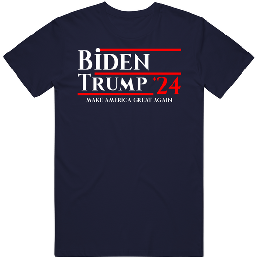Biden Trump Make America Great Again Us Election 2024 Funny Cool Trending Gift T Shirt