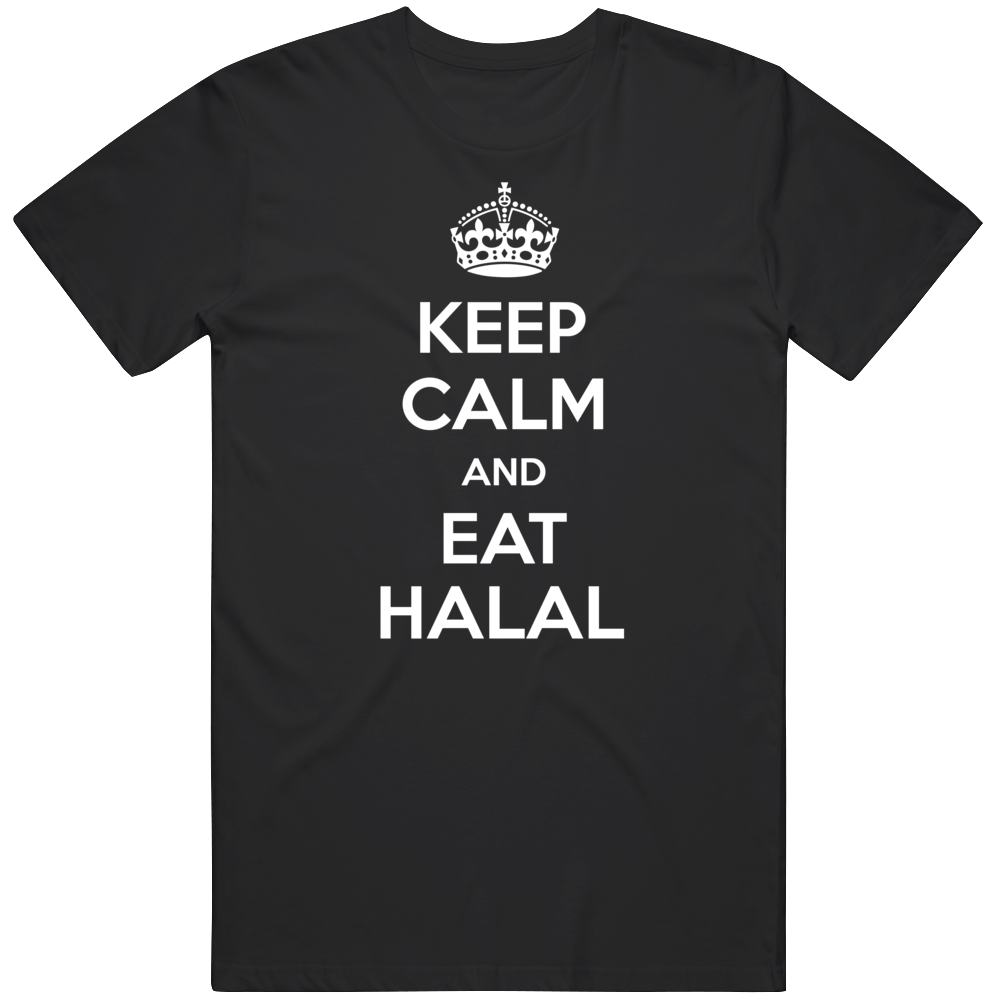 Keep Calm And Eat Halal Islamic Cool T Shirt