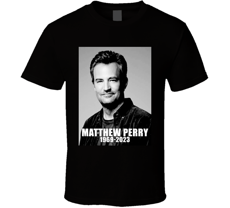 Matthew Perry Friends Shows Fan Rip T Shirt