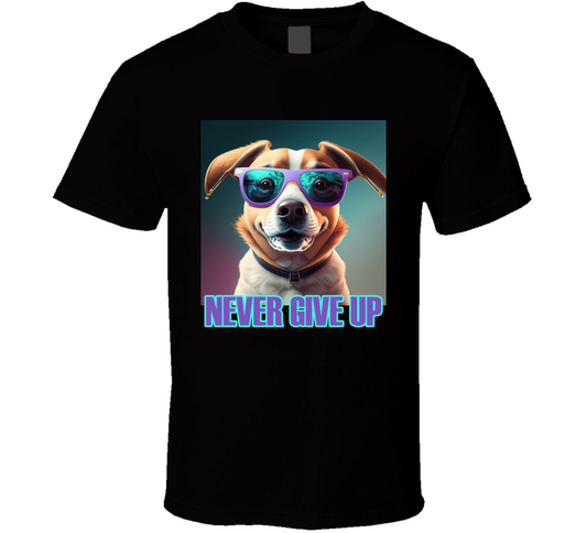Never Give Up Funny Cool Gift T Shirt