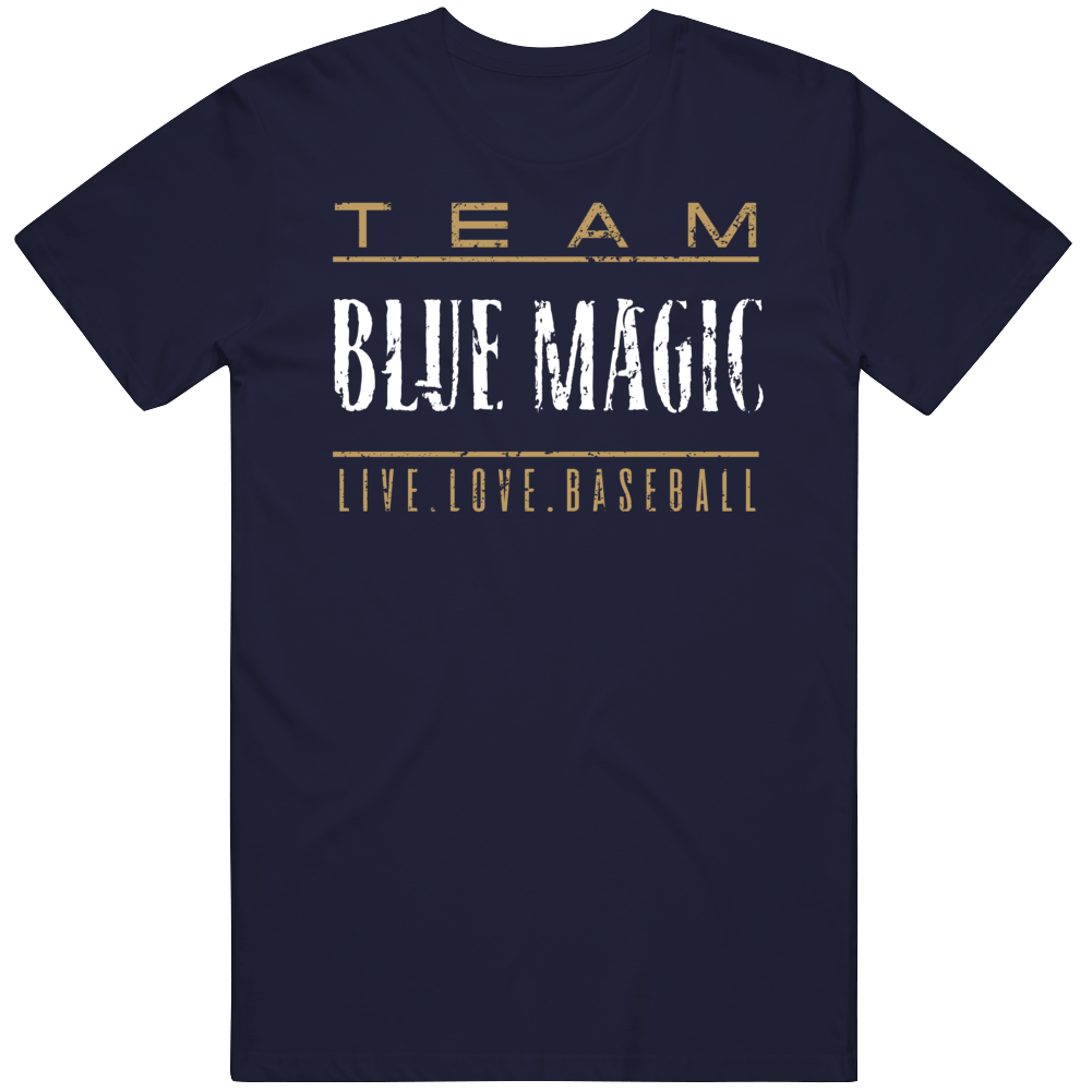 Team Blue Magic Live Love Baseball Cool Gift T Shirt