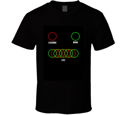 Wins Lessons And Life Positive Vibe Cool Gift T Shirt