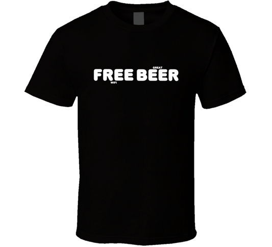 Free Wifi Great Beer Funny Cool Trending T Shirt