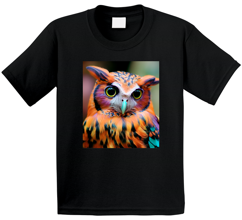 A Colorful Owl Cool Gift T Shirt
