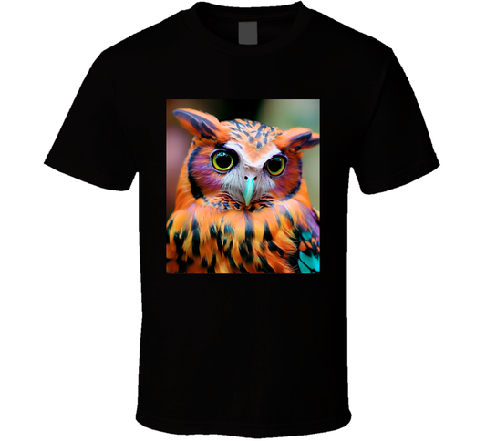 A Colorful Owl Cool Gift T Shirt