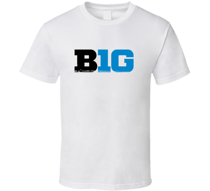 B1g Fan Logo Distressed Cool T Shirt