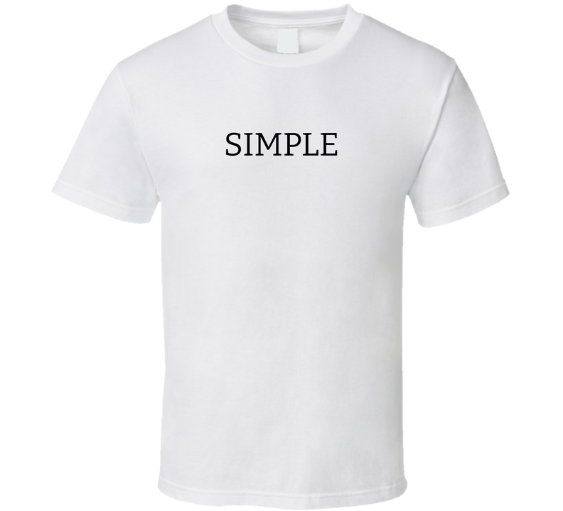 Simple Minimalist T Shirt