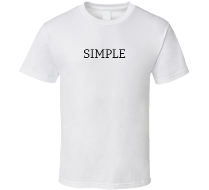 Simple Minimalist T Shirt