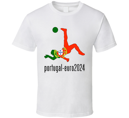 Portugal Team Fan For Euro 2024 Football T Shirt
