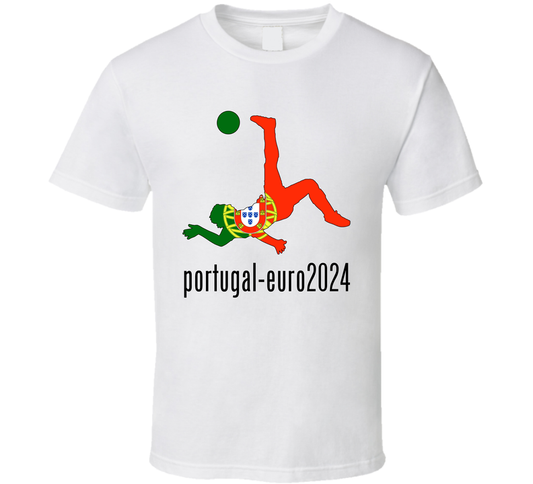 Portugal Team Fan For Euro 2024 Football T Shirt