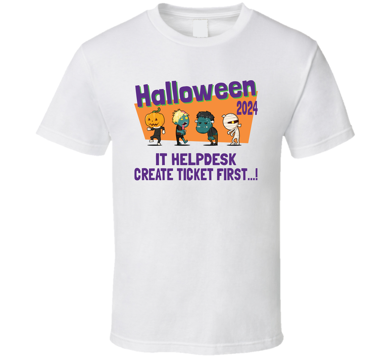 It Helpdesk Halloween Party T Shirt