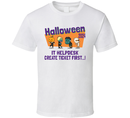 It Helpdesk Halloween Party T Shirt