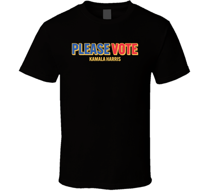 Please Vote Kamala Harris Usa Election T Shirt