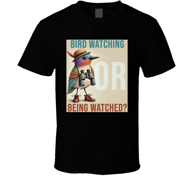 Adventure Bird Quirky Design With Hat Shoes And Binoculars T Shirt