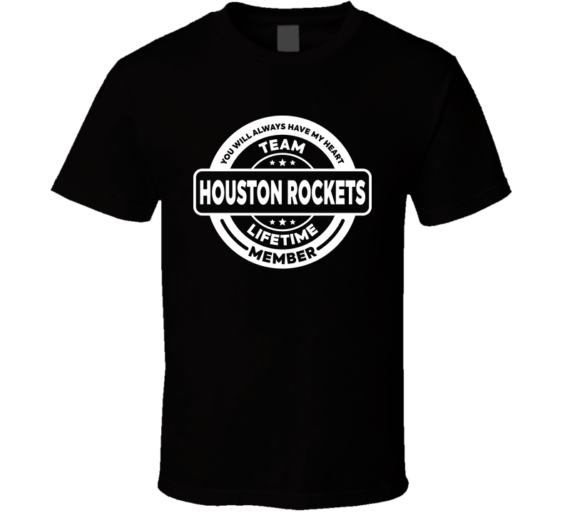 Team Houston Rockets Lifetime Member Basketball Fan Cool T Shirt