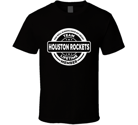 Team Houston Rockets Lifetime Member Basketball Fan Cool T Shirt