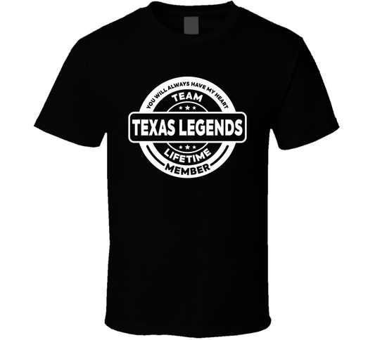 Team Texas Legends Lifetime Member Basketball Fan Cool T Shirt