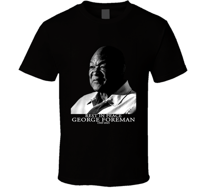 George Edward Foreman American Professional Boxer Rip T Shirt