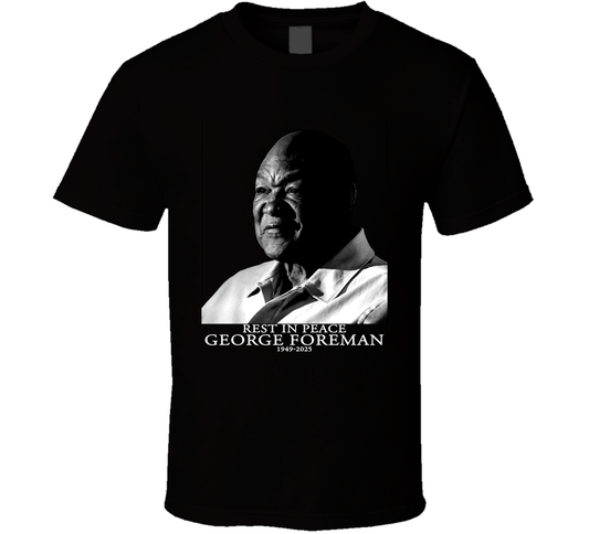 George Edward Foreman American Professional Boxer Rip T Shirt