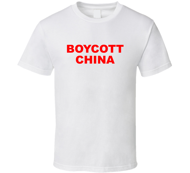 Boycott China Funny Trump T Shirt
