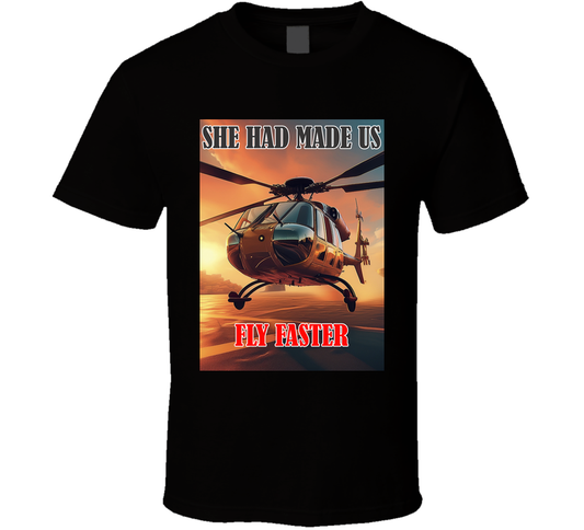 She Had Made Us Fly Faster Funny Ex Prime Minister Of Bangladesh T Shirt
