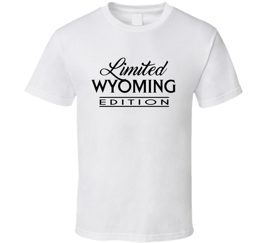 Limited Wyoming Edition Usa State Fan T Shirt