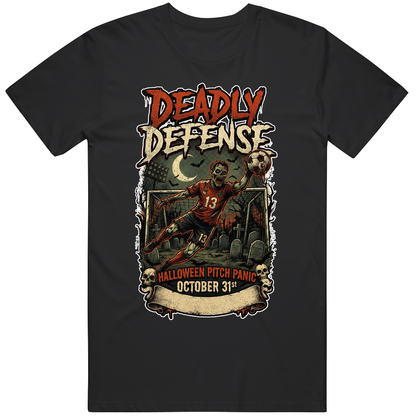 Deadly Defense Halloween Pitch Panic Gift Cotton T Shirt