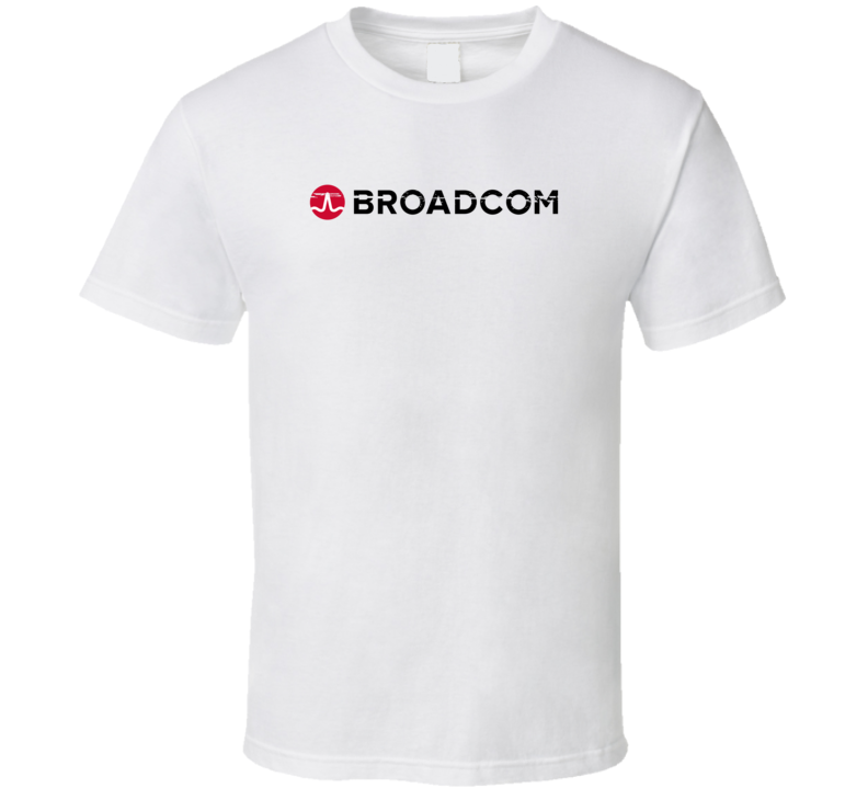 Broadcom Logo Distressed Cool T Shirt