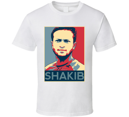 Sakib Al Hasan Bangladeshi Cricket All Rounder Hope Style T Shirt
