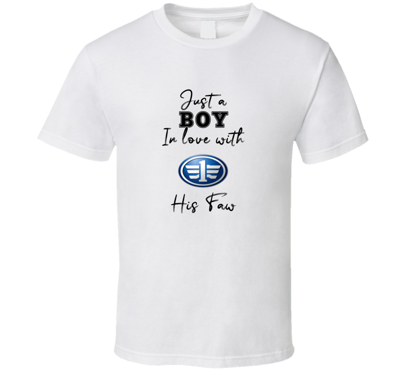 Just A Boy In Love With His Faw Car Lover T Shirt