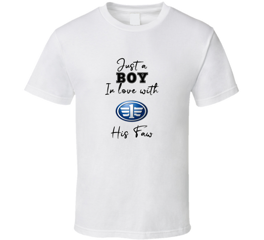 Just A Boy In Love With His Faw Car Lover T Shirt