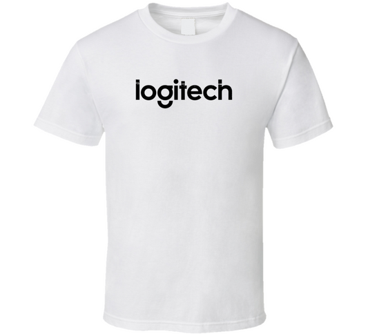 Logitech Logo Distressed Cool T Shirt