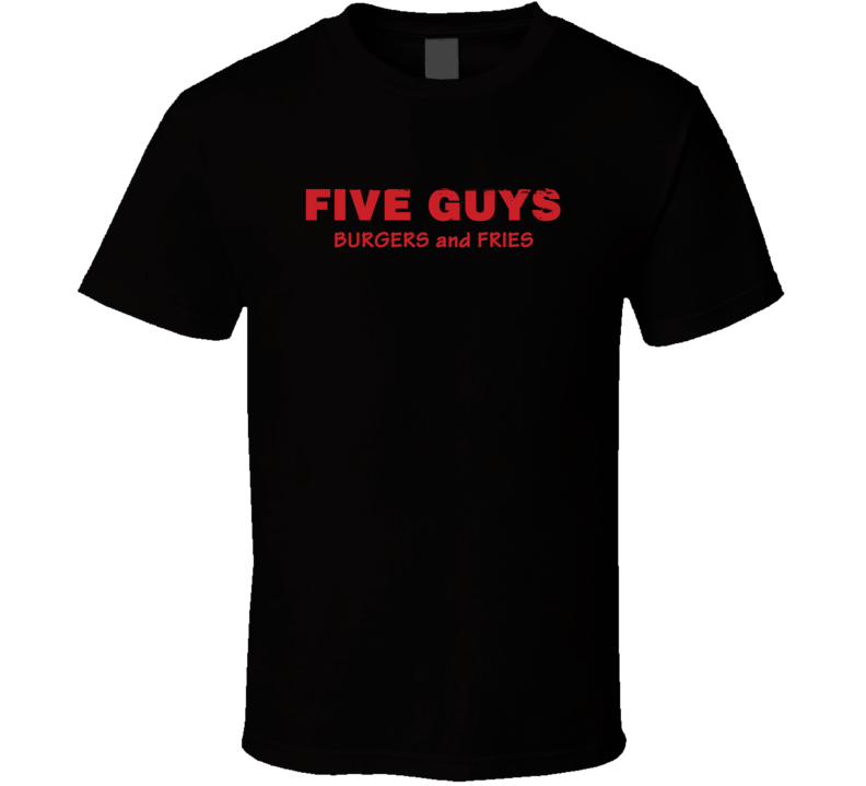 Five Guys Logo Distressed Cool T Shirt